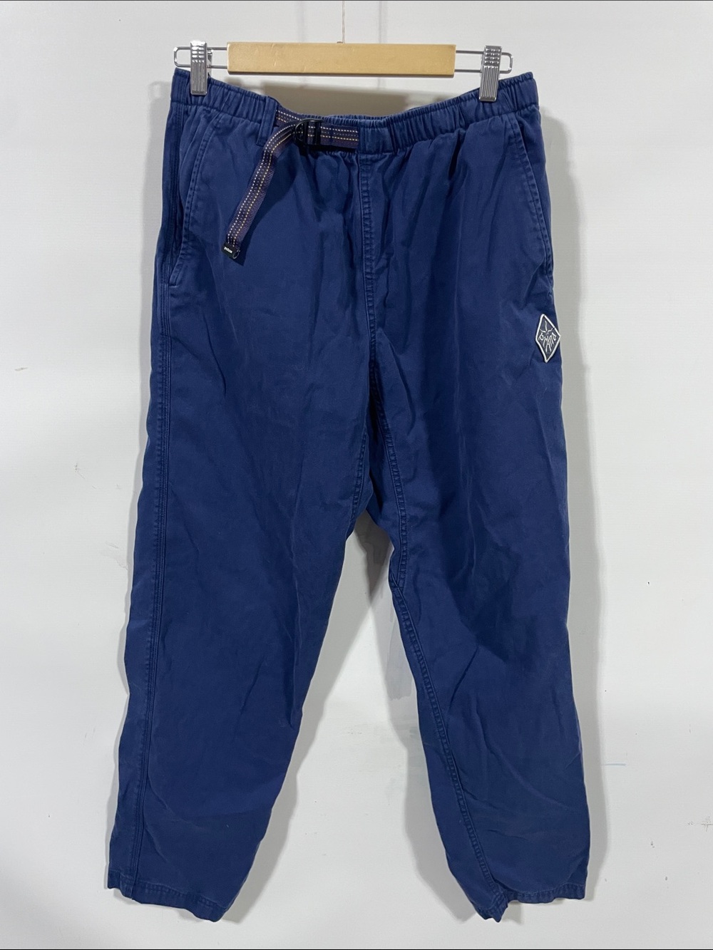 Prana Men's Deep Navy Pull-On Joggers with Webbing Belt